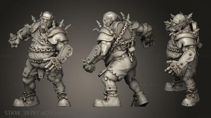 Military figurines (Necromantic Undead Golems Golem, STKW_39797) 3D models for cnc