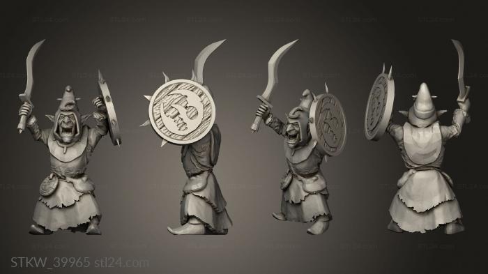 Military figurines (Goblin Sword, STKW_39965) 3D models for cnc