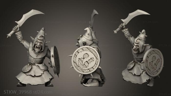 Military figurines (Goblin Sword, STKW_39968) 3D models for cnc