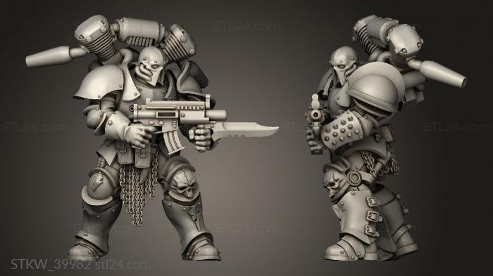 Military figurines (stormlord and, STKW_39982) 3D models for cnc