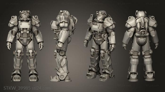 T 60 Power Armor 3D Static Figure