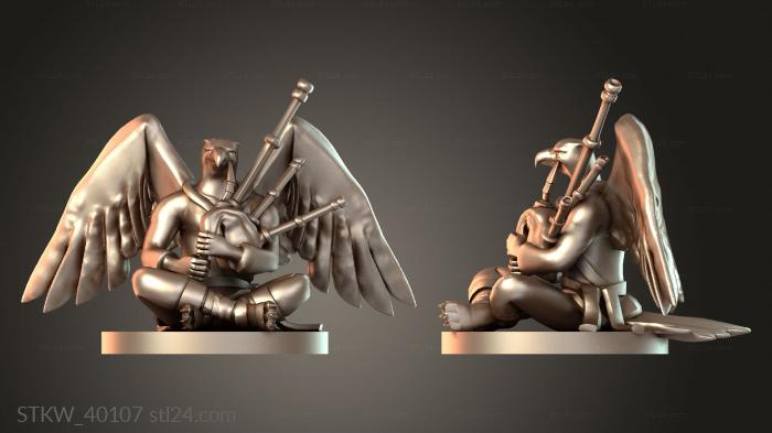 Aarakocra with Bagpipes