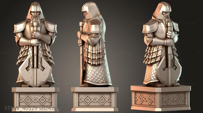 Gothic Industrial Dwarven Statue – Able