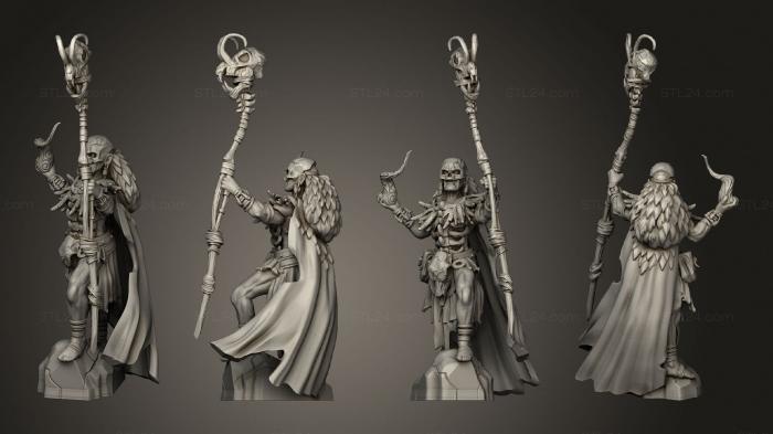 Military figurines (Cannibal Tribe Shaman Magic, STKW_4029) 3D models for cnc