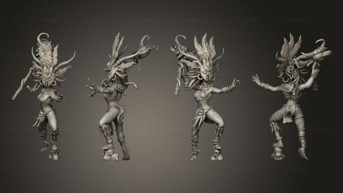 Military figurines (Cannibal Tribe Witch Magic, STKW_4032) 3D models for cnc
