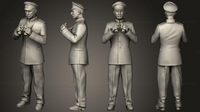 Military figurines (captain and offecers of sailing ship 005, STKW_4046) 3D models for cnc
