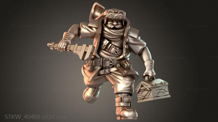 Airship Crew – Dwarf Male on Giant Flies