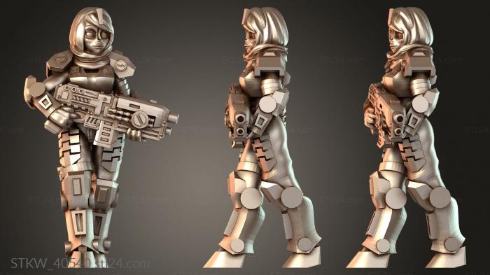 Alien GG Girl – Walking Pose