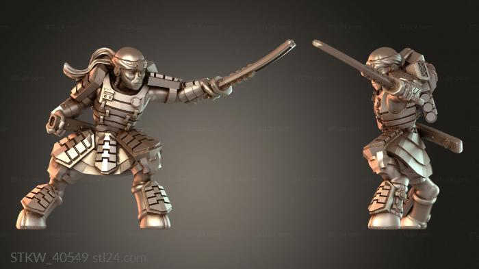 Alien Samurai – Attack Pose