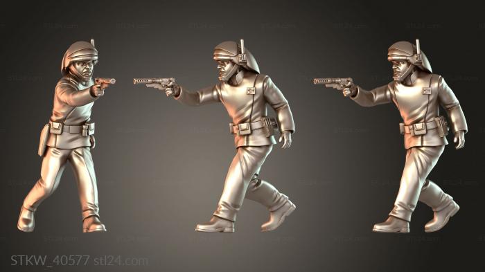 Military figurines (Alliance – Fleet Troopers X, STKW_40577) 3D models for cnc