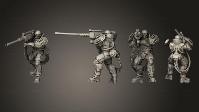 Military figurines (Captain Gerhardt, STKW_4059) 3D models for cnc