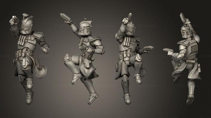 Military figurines (captain rex 08, STKW_4064) 3D models for cnc