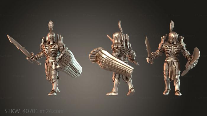 Amladril – Elven Deathknight with Sword and Shield