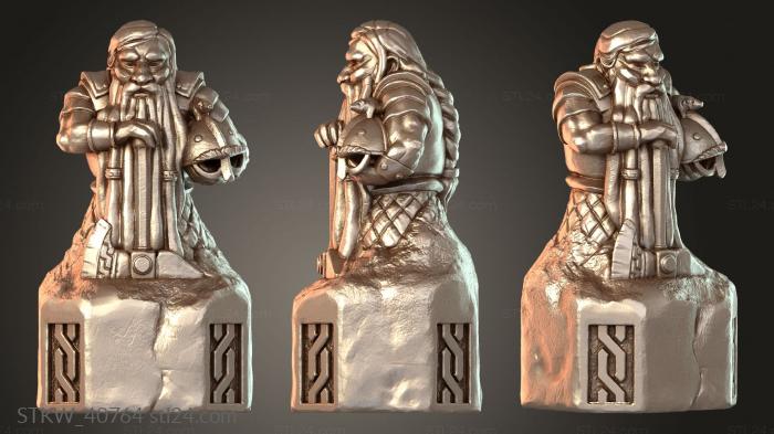 Military figurines (Ancestor Dwarf – Duplicate, STKW_40764) 3D models for cnc