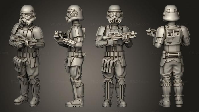 Military figurines (Casual Shoretrooper 01, STKW_4082) 3D models for cnc