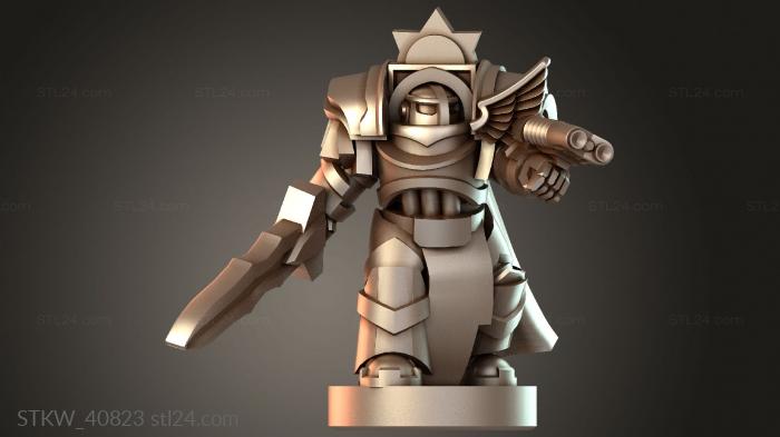 Military figurines (Angels – Dark Form Z, STKW_40823) 3D models for cnc