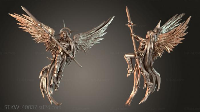 Military figurines (Empyrian Angels – Camiriel V, STKW_40837) 3D models for cnc