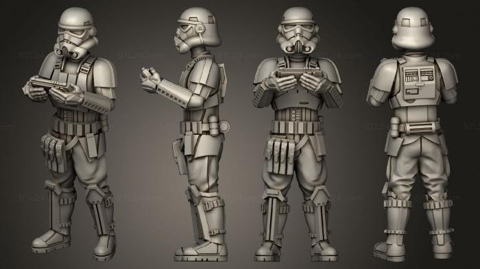 Military figurines (Casual Shoretrooper 05, STKW_4086) 3D models for cnc