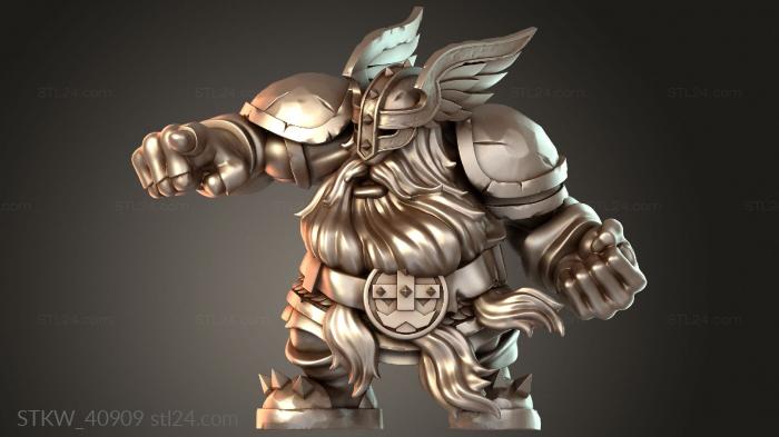 Military figurines (Anvil Turbobeers – Enanos Blitzer, STKW_40909) 3D models for cnc