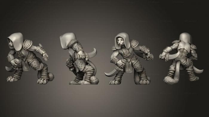 Military figurines (Cat Bandits pose 3, STKW_4092) 3D models for cnc