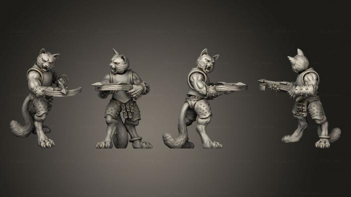 Military figurines (Cat Crossbows 01, STKW_4094) 3D models for cnc