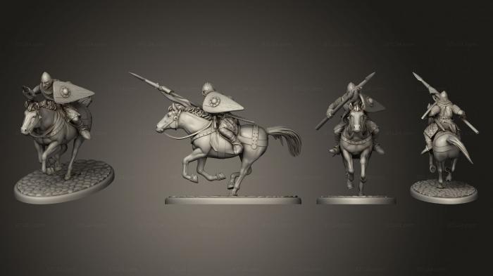 Military figurines (Cavalry knight base A 003, STKW_4135) 3D models for cnc