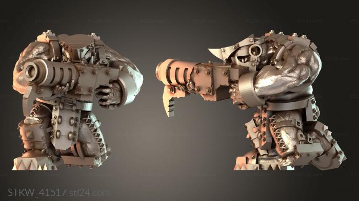 Military figurines (Support Gunners, STKW_41517) 3D models for cnc