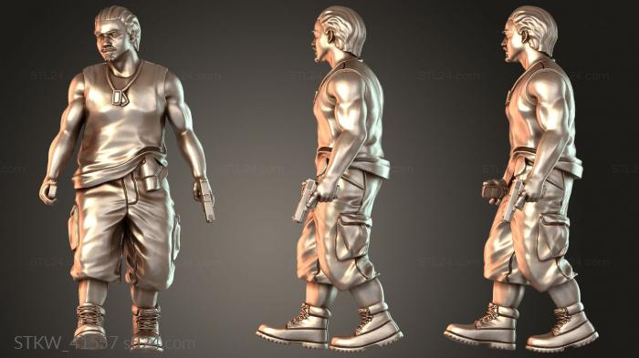 Military figurines (Shock Troopers variant AS, STKW_41557) 3D models for cnc