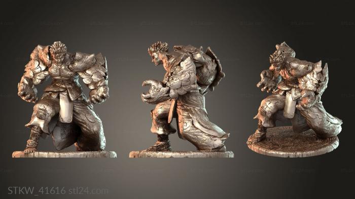 Military figurines (Asura Wrath, STKW_41616) 3D models for cnc