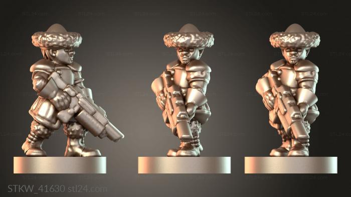Military figurines (Attilan Rough Riders Infantry, STKW_41630) 3D models for cnc