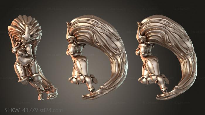 Military figurines (Avril Eldar Jain Pinup, STKW_41779) 3D models for cnc