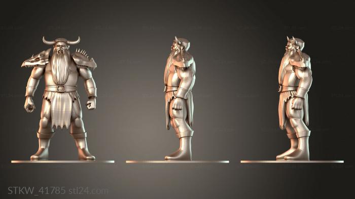 Military figurines (Axe alt, STKW_41785) 3D models for cnc
