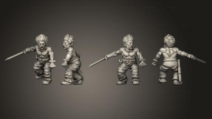 Military figurines (CELTIC WARRIOR H, STKW_4187) 3D models for cnc