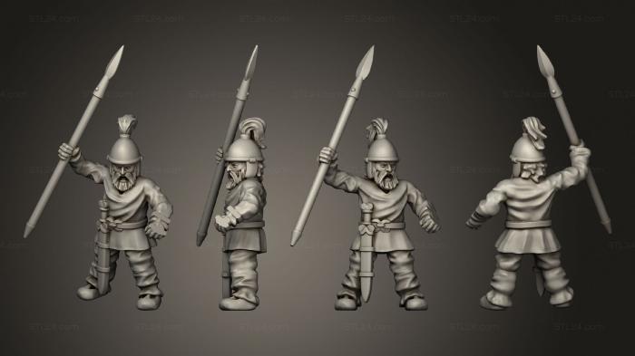 Military figurines (CELTIC WARRIOR I, STKW_4188) 3D models for cnc