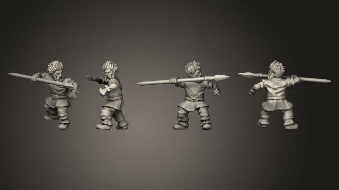 Military figurines (CELTIC WARRIOR J, STKW_4189) 3D models for cnc