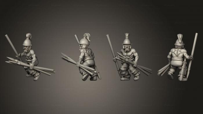 Military figurines (CELTIC WARRIOR JAVELIN E, STKW_4193) 3D models for cnc