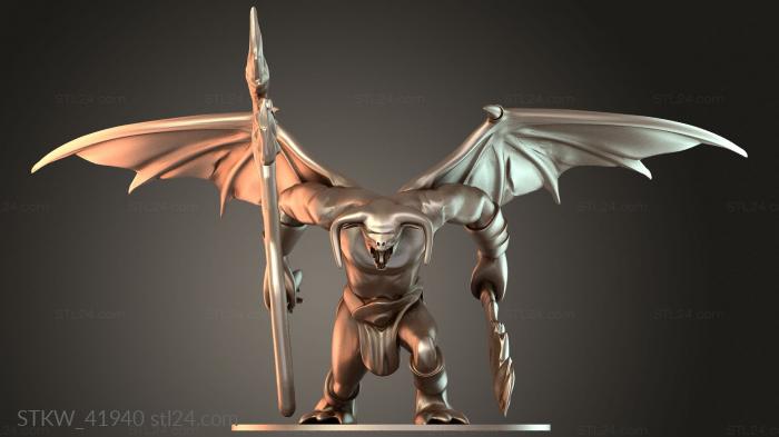 Military figurines (Balor in Combat, STKW_41940) 3D models for cnc