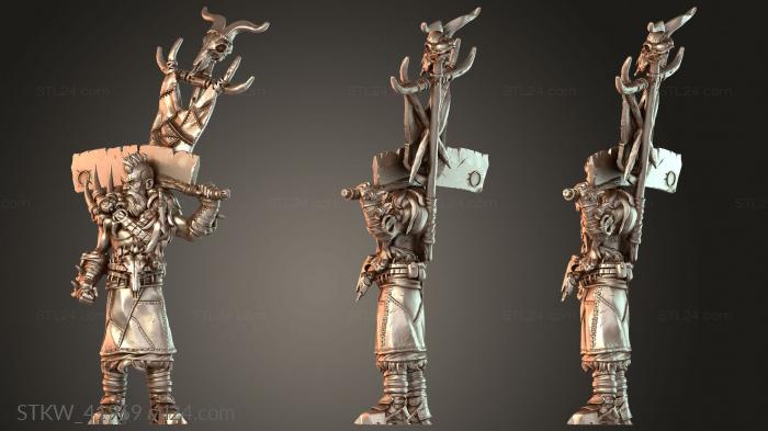 Military figurines (Bandit Captain A, STKW_41969) 3D models for cnc
