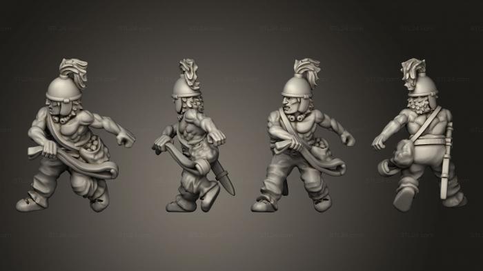 Military figurines (CELTIC WARRIOR SLING D, STKW_4199) 3D models for cnc