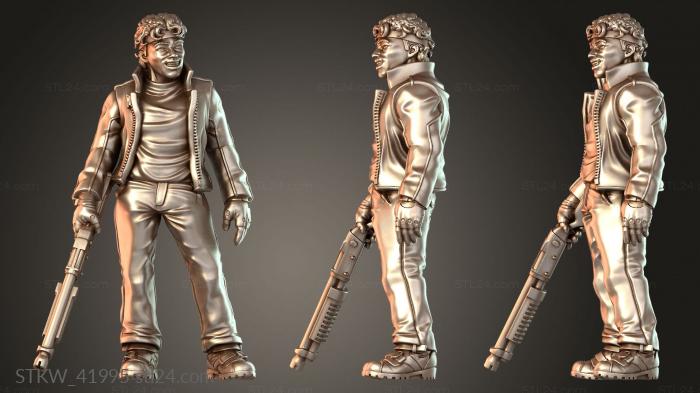 Military figurines (Bank Robbers Gang Member Dicky Lo, STKW_41995) 3D models for cnc
