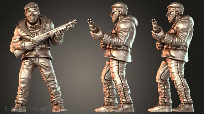 Military figurines (Bank Robbers Gang Member George Hestregan, STKW_41996) 3D models for cnc