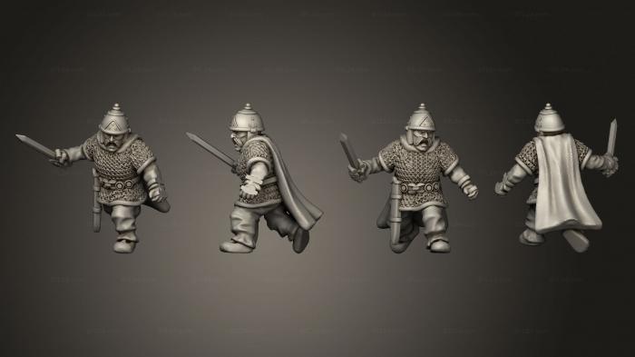 Military figurines (CELTIC WARRIORS LEADER B, STKW_4202) 3D models for cnc