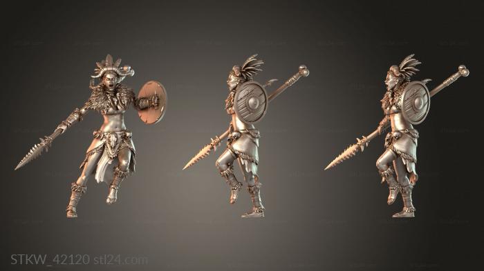 Barbarian Tribe Male Attacking