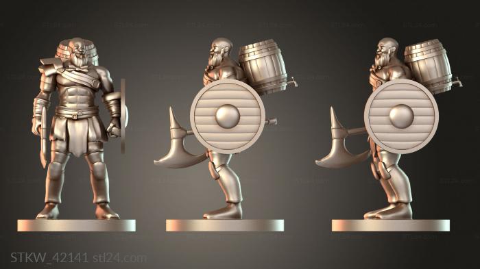Barbarian with Beer Barrel