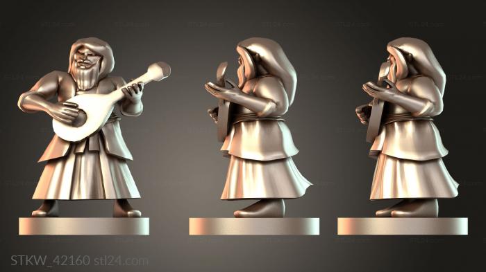 Military figurines (Bard Dwarf, STKW_42160) 3D models for cnc