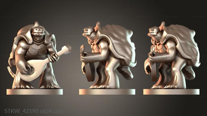 Military figurines (Bard Tortle, STKW_42190) 3D models for cnc