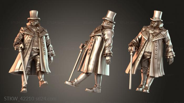 Military figurines (Baron Gregory, STKW_42210) 3D models for cnc