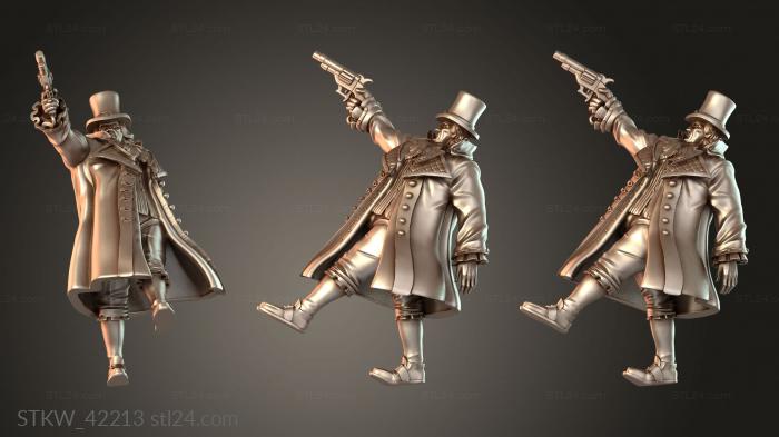 Baron Gregory with Pistol