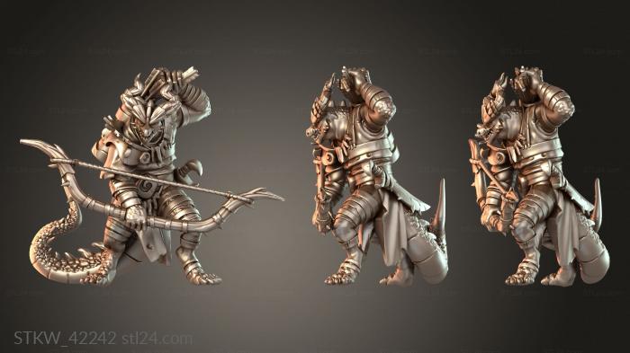 Military figurines (Basileus La Thar, STKW_42242) 3D models for cnc