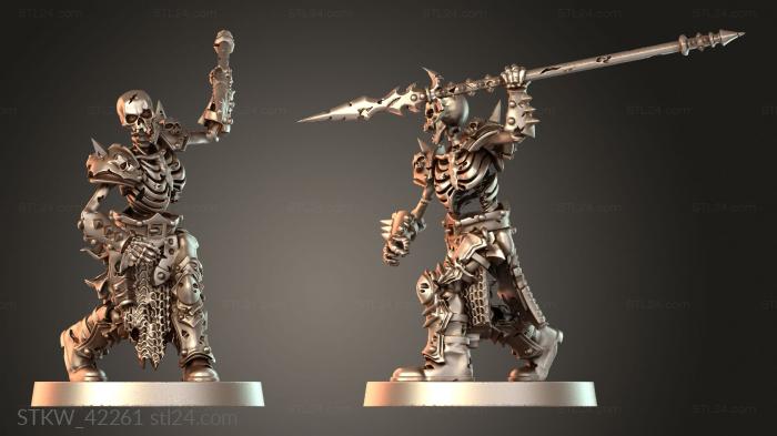 Batch Skeleton Warrior with Spear